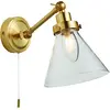 Image de Applique murale Faraday | 1 lampe | 3 W G9 | Métal/verre