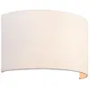 Image de Applique murale OBI blanche vintage 1xE27x20W en tissu, dimensions : 18x31,5x14 cm, IP20, Endon