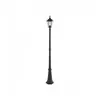 Image de Burford - Lampadaire Extérieur À 1 Lumière, Peinture Noire Mate, Verre Ip44, E27 - Endon