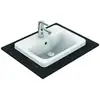 Image de Ideal Standard - Connect - Lavabo Encastré, 50x39 Cm, Avec Déversoir, 1 Ouverture Pour Mitigeur, Blanc E504301