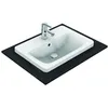 Image de Ideal Standard - Connect - Lavabo Encastré, 580x430 Mm, Avec Déversoir, 1 Ouverture Pour Mitigeur, Blanc E504401