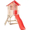 Image de Maisonnette Modulable Sur Pilotis Avec Balcon Et Glissière Coquelicot En Bois Fsc®