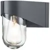 Image de Applique d'extérieur moderne grise E27 40 W Porto Elstead