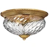 Image de Plafonnier contemporain Plantation en laiton et bronze bruni, verre, 3 lumières, douilles E27