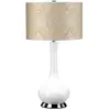 Image de Lampe de table en céramique Milo, blanc et gris, 1xE27x60W, céramique / plâtre, dimensions : 69x36x36 cm, IP20, Elstead