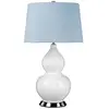 Image de Lampe de table en céramique Isla bleu-blanc 1xE27x60W céramique / plâtre dim. : 64x36x36 cm IP20 Elstead