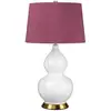 Image de Lampe de table en céramique Isla violet et blanc, 1xE27x60W, céramique / plâtre, dimensions : 64x36x36 cm, IP20, Elstead