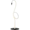 Image de Lampe de table LED moderne Flamingo, blanc et noir, 6 W, blanc chaud, 420 lm, plastique, dimensions : 50 x 15 x 15 cm, IP20, Elstead