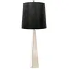 Image de Lampe de table avec abat-jour Ascent, chromée et noire, 1xE27x60W, tissu, dimensions : 79x30x30 cm, IP20, Elstead