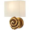 Image de Applique décorative Swirl à paillettes dorées, 1xE27x60W, résine, dimensions : 31,8 x 22,9 x 15,2 cm, IP20, Flambeau