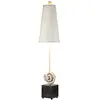 Image de Lampe de table Swirl noir et blanc, 1xE27x60W, en résine, dimensions : 99,1 x 21,6 x 21,6 cm, IP20, Flambeau