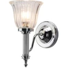 Image de Applique de salle de bain Carroll, chrome poli, 1xG9x3W, laiton, dim. : 26,1 x 13,9 x 22,9 cm, IP44, Elstead