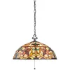 Image de Elstead - Kami - Luminaire Suspendu Tiffany À 3 Ampoules, Bronze Vintage, E27