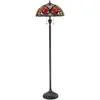 Image de Lampadaire, verre Tiffany, métal, bronze, H 157,5 cm