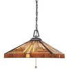 Image de Elstead - Stephen - Luminaire Suspendu Tiffany À 3 Ampoules, Bronze Vintage, E27