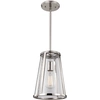 Image de Suspension Harrow, nickel poli, 1xE27x60W, verre, dimensions : 137,1 x 20,3 x 20,3 cm, IP20, Feiss