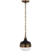 Image de Elstead - Cadence - Mini Suspension Plafonnier À 1 Ampoule En Laiton Antique, Noir, E27
