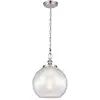 Image de Suspension Tabby en acier brossé, 1xE27x60W, métal, dimensions : 205,7 x 30,5 x 30,5 cm, IP20, Feiss