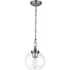 Image de Elstead - Tabby - Mini Suspension À 1 Ampoule Au Plafond En Forme De Dôme, Nickel Poli, E27