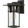 Image de Applique d'extérieur Manhattan, finition bronze huilé, 1xE27x60W, aluminium, dimensions : 38,1 x 23,5 x 26 cm, IP44, Hinkley