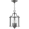 Image de Suspension Gentry gris-étain 3xE14x60W en métal, dimensions : 32x20x20 cm, IP20, Hinkley