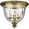 Image de Plafonnier Elstead Cambridge E14 triple, laiton bruni