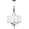 Image de Suspension Mime, nickel bross ©, 3xE14x60W, m ©tal, dimensions : 81,3 x 48,3 x 48,3 cm, IP20, Hinkley