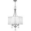 Image de Elstead - Lustre Lampe Suspendue Plafonnier Acier Lin Cristaux D 48,3 Cm Lustre