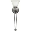 Image de Elstead - Bolla - Applique Murale À 1 Ampoule, Abat-jour En Verre Nickel Brossé, E27