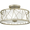 Image de Plafonnier Elstead Nest E27 à 3 lampes, argenté