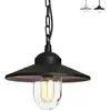 Image de Klampenborg - Lanterne À Chaîne De Plafond Extérieur À 1 Ampoule Noire Ip44, E27 - Elstead