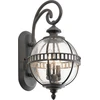Image de Applique d'extérieur Halleron, couleur bronze, 2xE14x40W, aluminium, dimensions : 48,9 x 25,4 x 31,8 cm, IP44, Kichler