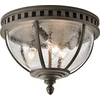 Image de Plafonnier d'extérieur en verre brun E14 40 W Halleron Kichler