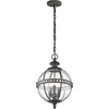 Image de Suspension d'extérieur marron E14 40W Halleron Kichler