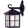 Image de Applique d'extérieur Winchester noir et transparent, 1xE27x60W, aluminium, dimensions : 33,5 x 18,5 x 23,7 cm, IP23, Elstead