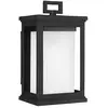 Image de Applique murale d'extérieur noire, finition noire texturée, E27, 60 W, Roscoe Feiss