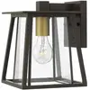Image de Applique d'extérieur Walker, bronze-laiton vieilli, 1xE27x60W, aluminium, dimensions : 24,1 x 19 x 20,9 cm, IP44, Hinkley