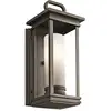 Image de Applique d'extérieur South Hope, bronze foncé, 1xE27x60W, aluminium, dimensions : 45,1 x 17,8 x 19,6 cm, IP44, Kichler