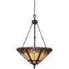 Image de Elstead - Cambridge - Luminaire Suspendu Tiffany À 3 Ampoules Au Fini Bronze, E27