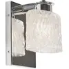 Image de Applique de salle de bain Seaview, chrome poli, 1xG9x3W, verre, dimensions : 18,1 x 14,4 x 11,6 cm, IP44, Quoizel