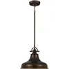 Image de Elstead - Emery - Luminaire Suspendu À 1 Dôme, Bronze Palladien, E27