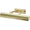 Image de Applique murale Chawton en laiton poli, 2xE14x40W, métal, dimensions : 11,9 x 40,2 x 18,6 cm, IP20, Elstead