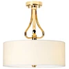 Image de Lustre Falmouth, or français, 3xG9x3W, métal, dimensions : 42,5 x 40 x 40 cm, IP44, Elstead