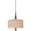 Image de Suspension Flambeau noir-crème-or vieilli 2xE27x60W métal dim. : 276,9 x 45,7 x 45,7 cm IP20 Flambeau
