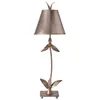 Image de Elstead - Red Bell - 1 Lampe De Table Lumineuse Design Feuilles Florales Argentées, E27