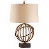 Image de Lampe de table, acier, or, H 58 cm