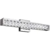 Image de Applique murale LED pour salle de bain Jessie, chrome poli, 20 W, blanc chaud, 1 800 lm, métal, dimensions : 12,7 x 59,7 x 10,2 cm, IP44, Feiss