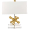 Image de Lampe de table, acier, or, H 50,8 cm