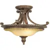Image de Plafonnier Stirling Castle, bronze britannique, 2xE27x60W, métal, dimensions : 36,2 x 47,6 x 47,6 cm, IP20, Feiss