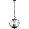 Image de Suspension d'extérieur, noir texturé, E14, 40 W, Vandalia, Kichler